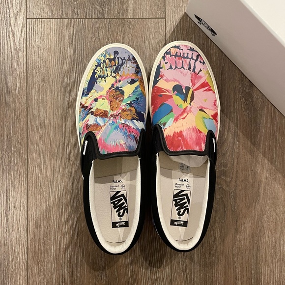 Damien Hirst Splatter Skull X Vans slip ons - Picture 2 of 5